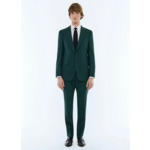 Costume ajusté en toile de laine