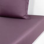 Yves Delorme - Drap housse en satin marron, Triomphe