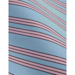 Pantalon Léone en twill de coton rayé bleu