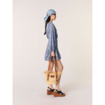 Robe courte fluide imprimée