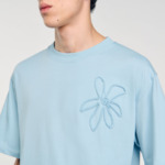 T-shirt oversize fleur