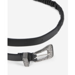 Ceinture En Cuir Avec Boucle Western