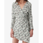 Robe Courte En Soie Imprimée Rita