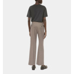 Pantalon Tailleur Droit Pied De Poule Beige Femme