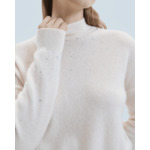 Pull Col Montant Strass Léger