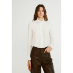 Chemise à col victorien écru