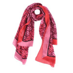 Motif Lancelgram - Châle - Mutico Rouge