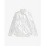 Surchemise En Cuir Argenté Nazil