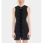 Robe Courte Avec Laçage Noire Femme