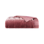 Yves Delorme - Couvre lit en soie marron, Cocon