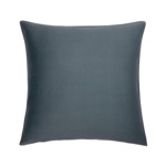 Desforges - Taie d'oreiller en satin de coton gris, Damier