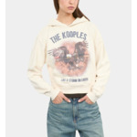 Sweatshirt À Capuche Écru Femme