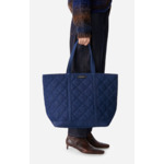 Cabas XL En Denim Matelassé Porté Main