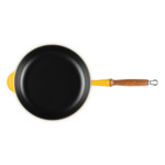 Sauteuse 28cm en fonte émaillée nectar avec manche en bois