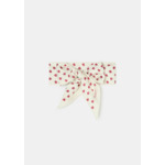 Foulard Emma-écru imprimé mini coeurs