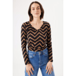 Women T-shirt Brown