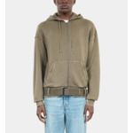 Sweatshirt À Capuche Kaki Homme