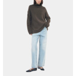 Pull En Cachemire Kaki Femme