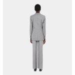 Veste Tailleur En Laine Taupe Femme