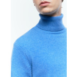 Pull col roulé en laine et cachemire