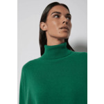 Pull poncho col roulé cachemire Margareth BOTANIQUE