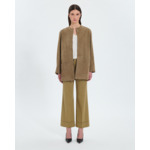 Manteau mi-long kaki