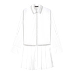 Robe chemise ornée de perles