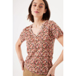 Women T-shirt Brown