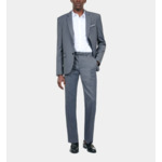 Pantalon De Costume En Laine Bleu Homme