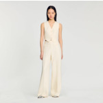 Pantalon en tweed strassé