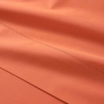 Desforges - Drap plat en percale de coton rouge, Alcove