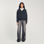 Pull à capuche strassé