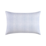 Lacoste - Taie d'oreiller en satin de coton lavé bleu, L Denim