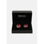 Boutons De Manchette Ronds Avec Fleur