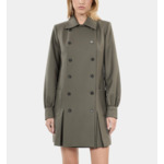 Robe Tailleur Courte Kaki Femme