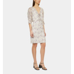 Robe Courte Imprimée Avec Laçage Femme