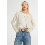 Cardigan court chiné