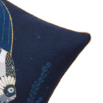 Yves Delorme - Housse de coussin en coton bleu, Ischia