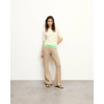 Top Manches Courtes Cachemire Brossé