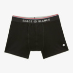 Pack de 2 boxers unis noirs en coton