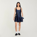 Robe courte en satin
