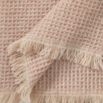 Yves Delorme - Plaid en laine rose, Cosy