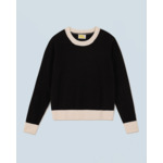 Pull Col Rond Bicolore Léger