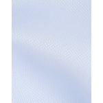 Chemise irina col italien en façonné uni bleu clair