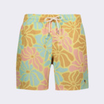 Maillot de bain jaune orangé & vert