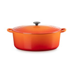 Cocotte ovale 35cm en fonte émaillée volcanique
