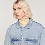 Blouson en denim molletonné