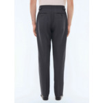 Pantalon double pinces en toile de laine