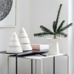 Winter Glow - Photophore, blanc, en porcelaine