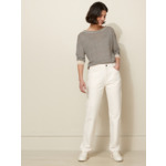 PANTALON DENIM DROIT ECRU